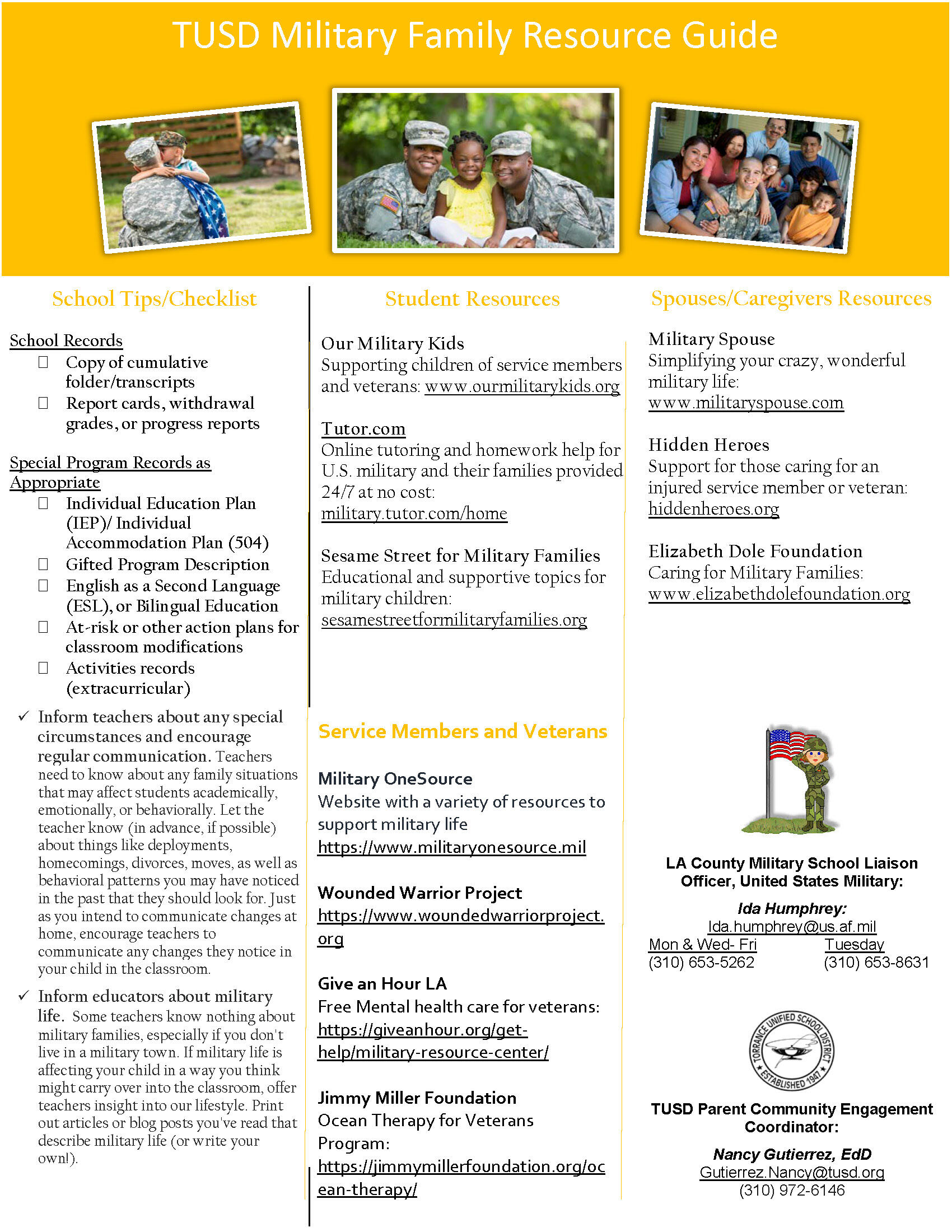 TUSD Military Family Resource Guide