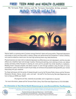 Library Mind your Health 2019 Flyer