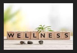 "Wellness" spelled with Scrabble letters