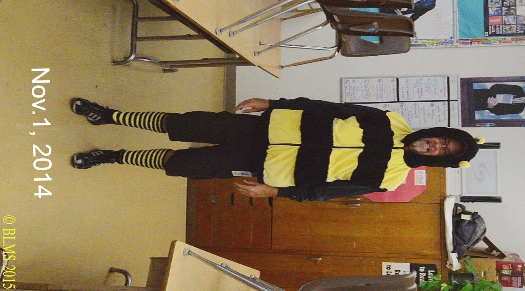 Mr. Lister as a bee. 