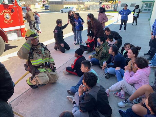 Torrance Fire Department Visits Calle Mayor