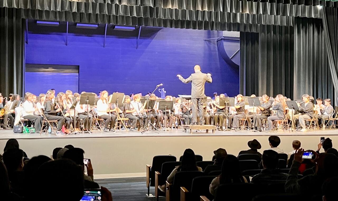 TUSD MS Honor Band with Mr. Rose conducting