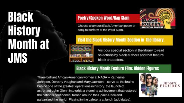 Black History Month at JMS activities continued