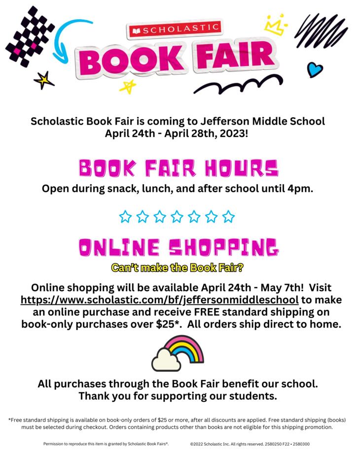 Scholastic Book Fair is Coming: Volunteers Needed