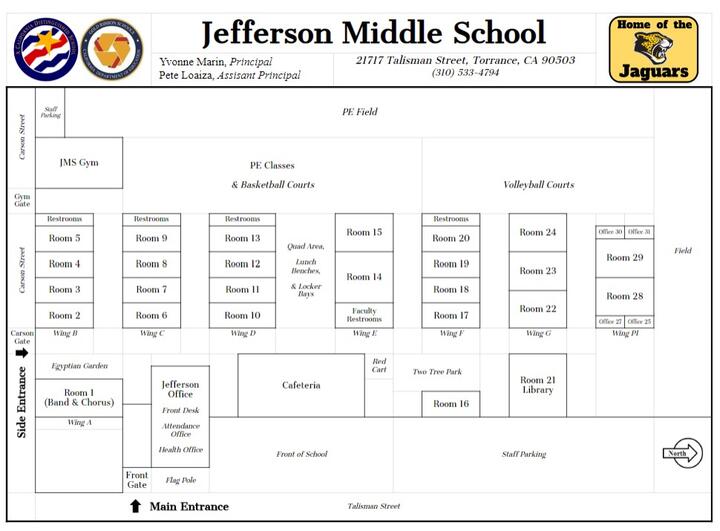 Jefferson Campus Map