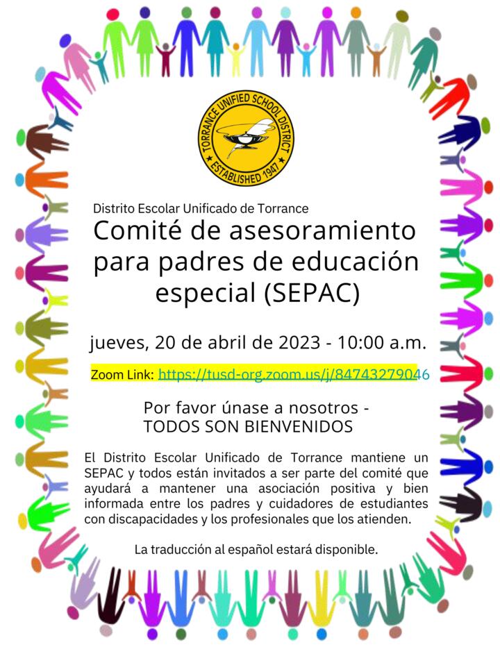 Special Education Parent Advisory Committee Spanish