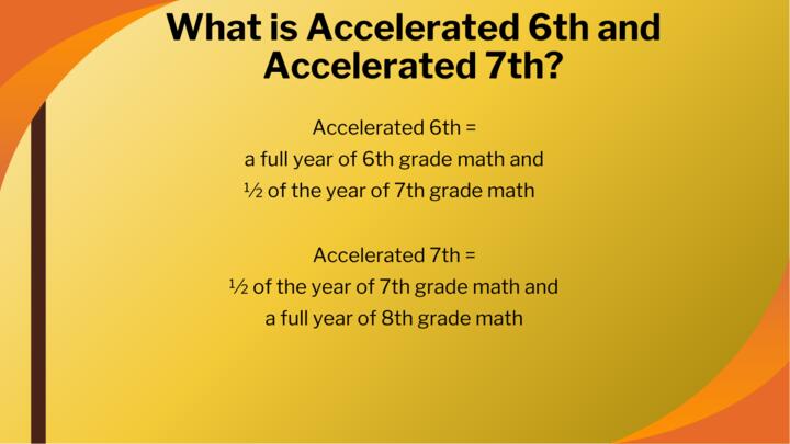 What is Accelerated 6th and 7th