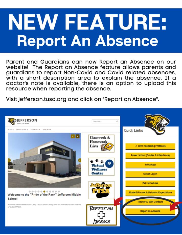 New form/feature for reporting absences.