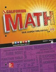 Math book cover 8th Grade