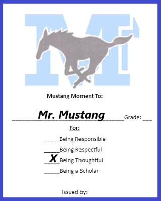 Mustang Moment Award