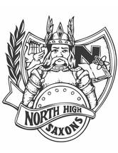 North High School Saxons logo