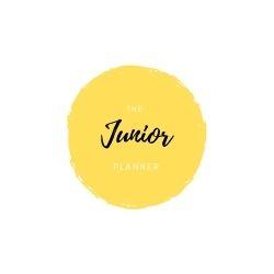 Junior text on a yellow circle