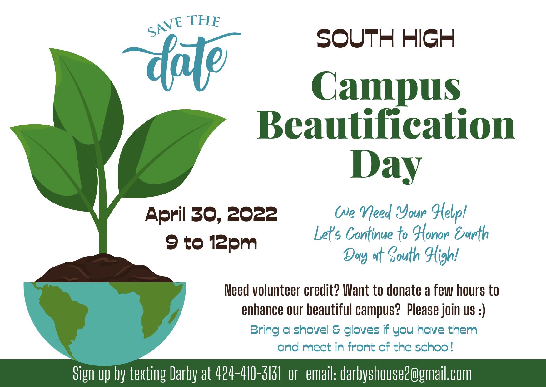 South High Campus Beautification Day