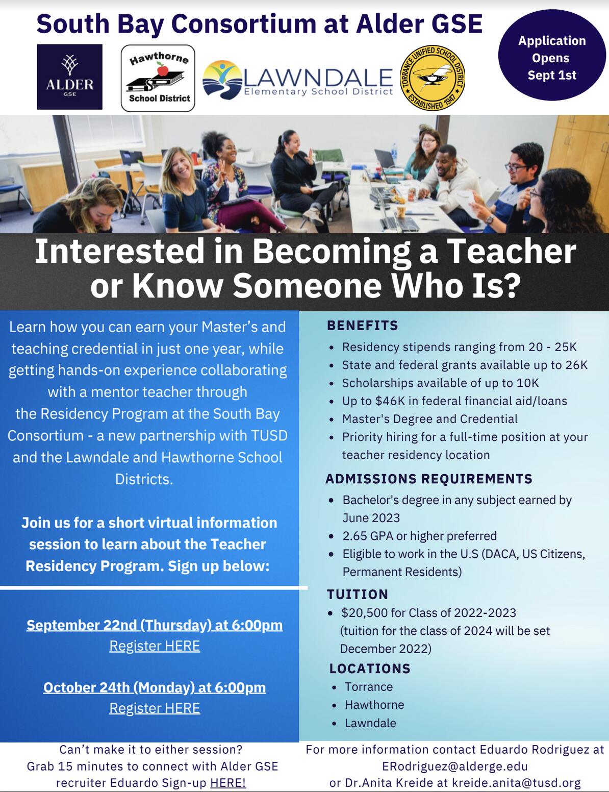 Are you interested in becoming a Teacher?