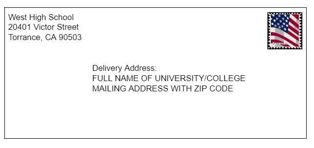 Sample Mailing Envelope