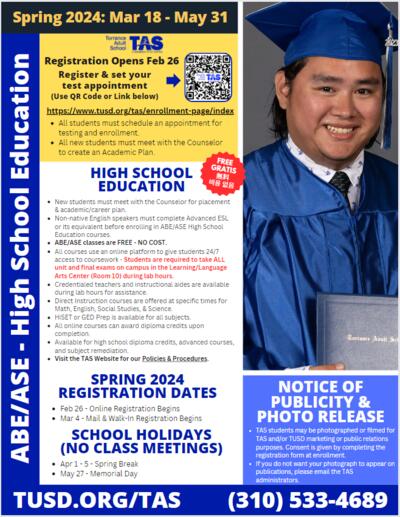 ABE/ASE High School Education information