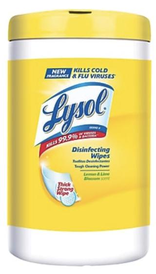 Image of container of Lysol Disinfectant wipes